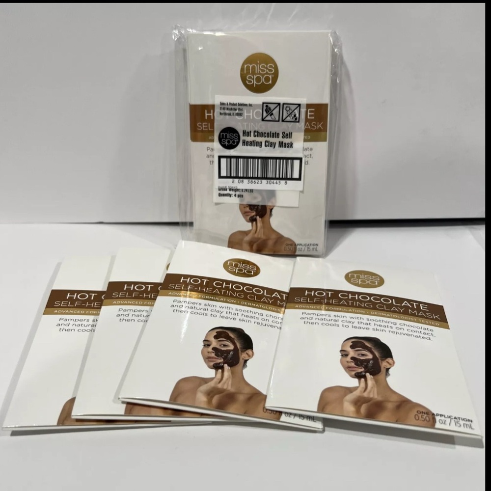 Miss Spa Hot Chocolate Self-Heating Clay Mask (LOT OF 8)